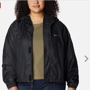 Women's Flash Challenger™ Cropped Windbreaker - Plus Size. NWT Black 2xl